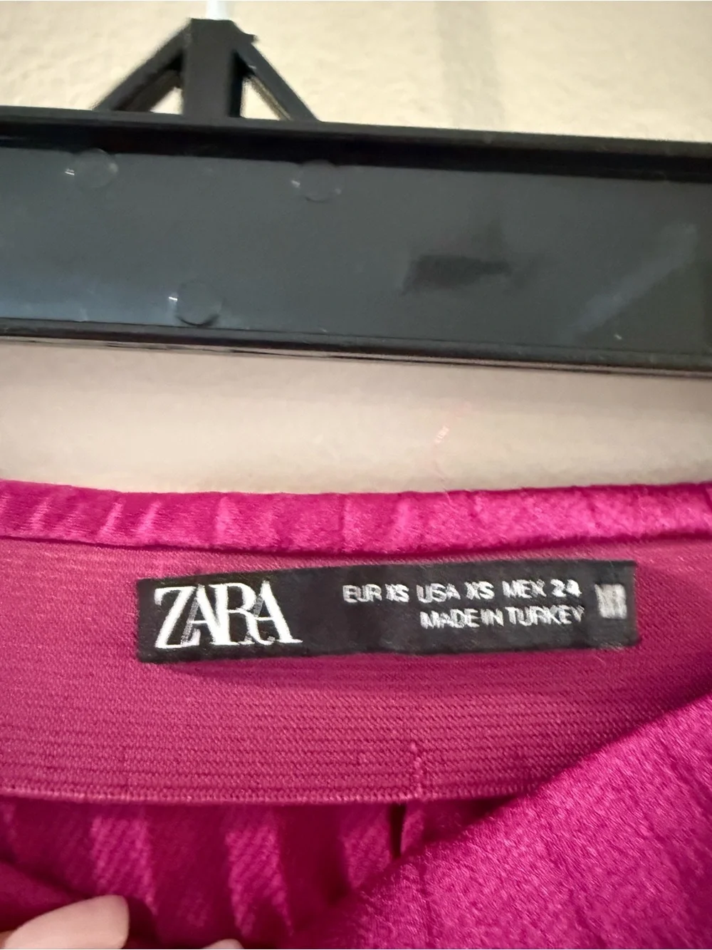 Zara Fuchsia Pleated Skirt